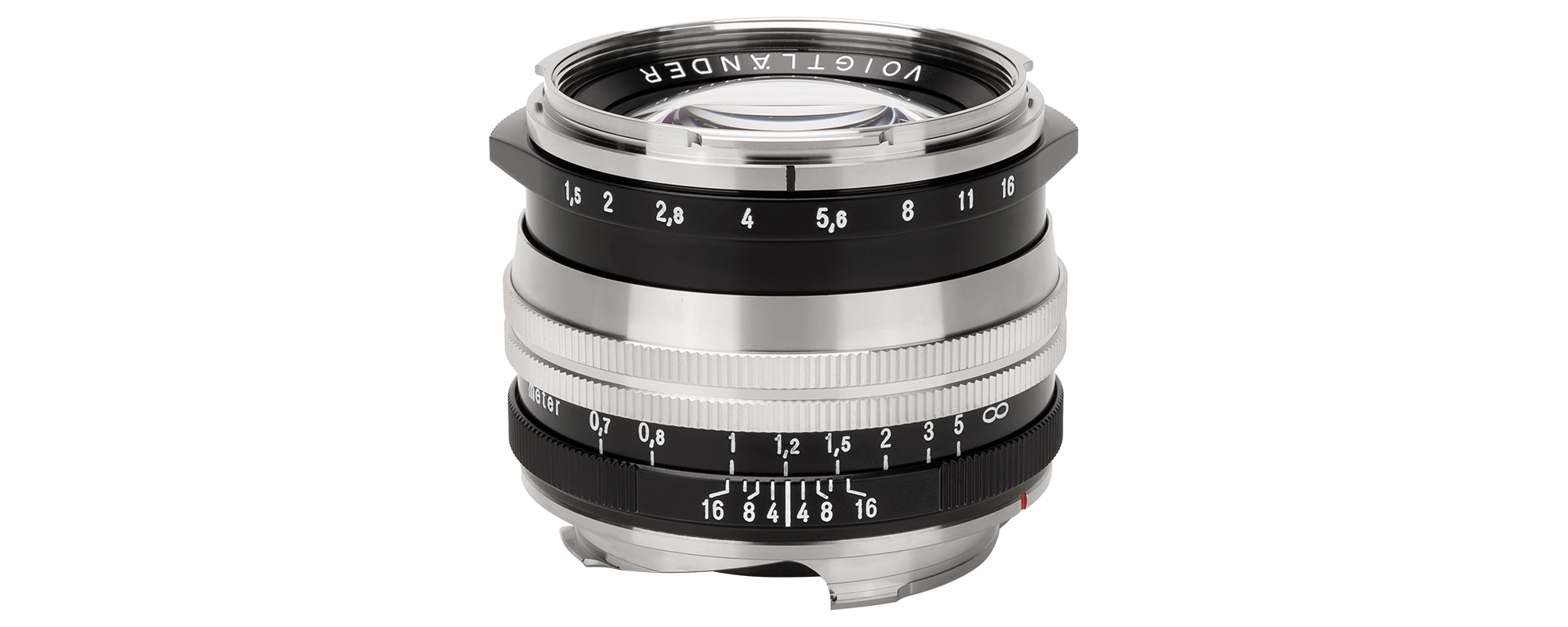 Obiektyw Voigtlander Nokton II 50 mm f/1,5 do Leica M - MC, niklowy